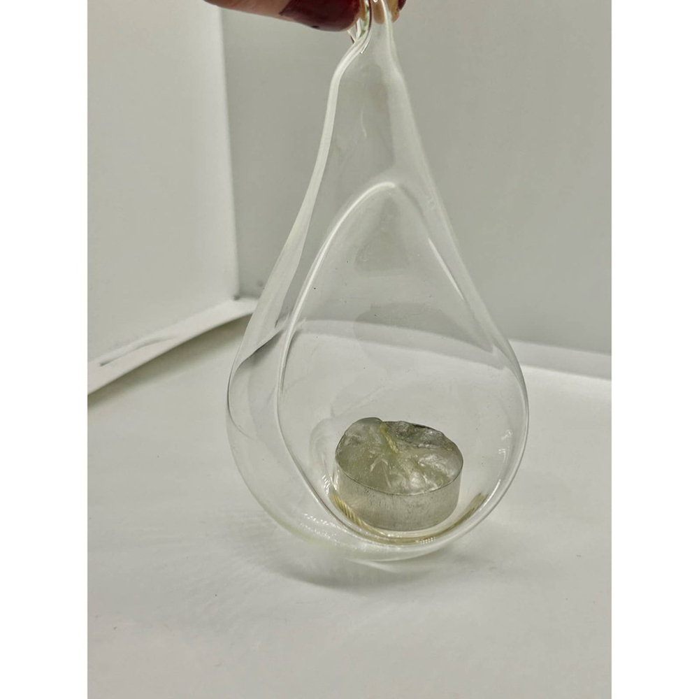 Set Of 2 Glass Diffuser Teardrop Christmas Ornament Essential Oils Decor Home - Picture 2 of 12